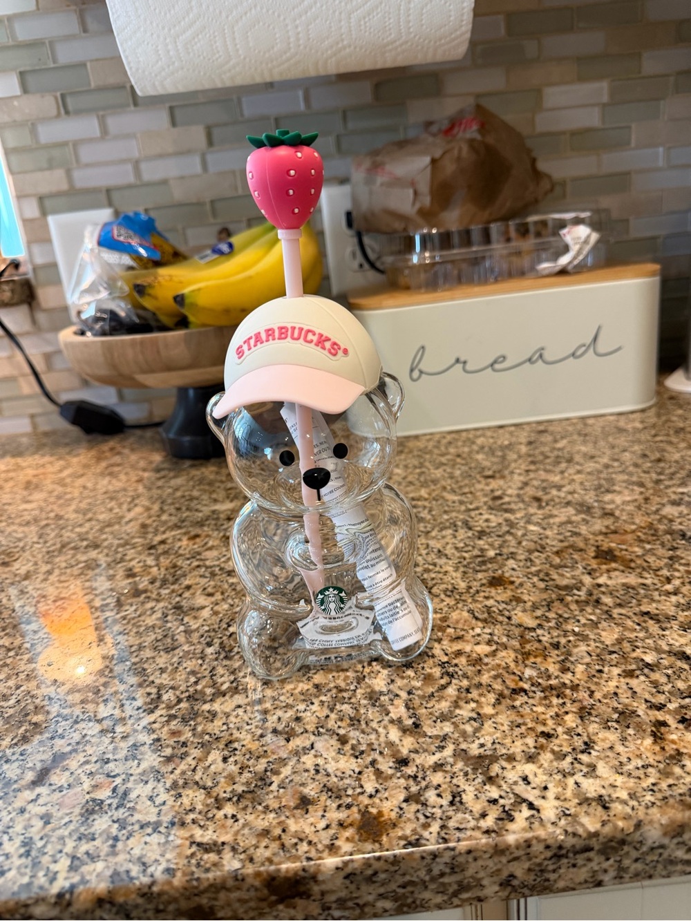 Starbucks Bearista Pink Strawberry Straw